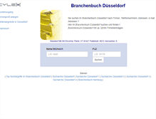 Tablet Screenshot of cylex-branchenbuch-duesseldorf.de